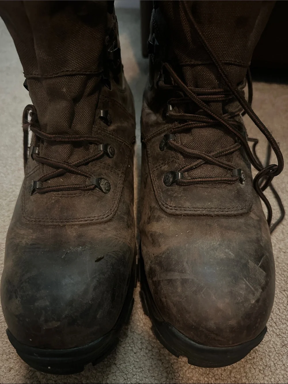 Rocky Men's Dark Brown Lace-Up Waterproof Work Boots